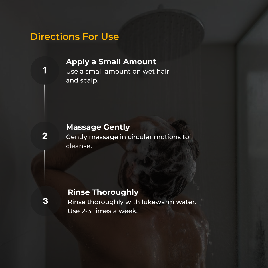 Step-by-step guide on how to use anti-hair loss dandruff shampoo