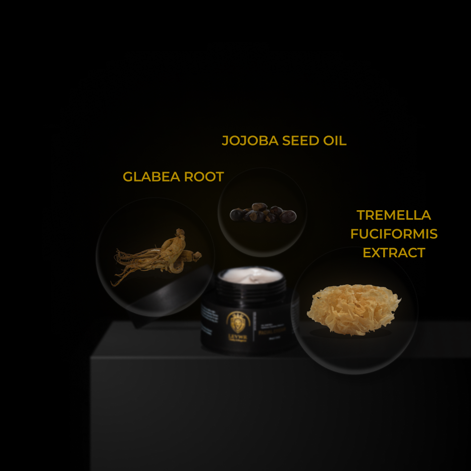 Illustration of natural ingredients in moisturizer